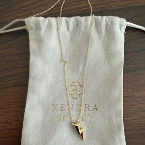 Kendra Scott Gold Lightning Bolt Necklace